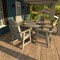 Highwood Usa Hamilton 5pc Round Outdoor Patio Furniture Dining Set AD-DNA48-HGR - alternate 2